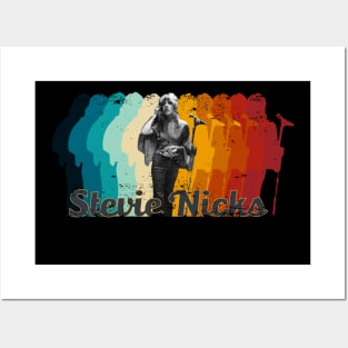 Stevie Nicks Retro Fade Vintage Posters and Art